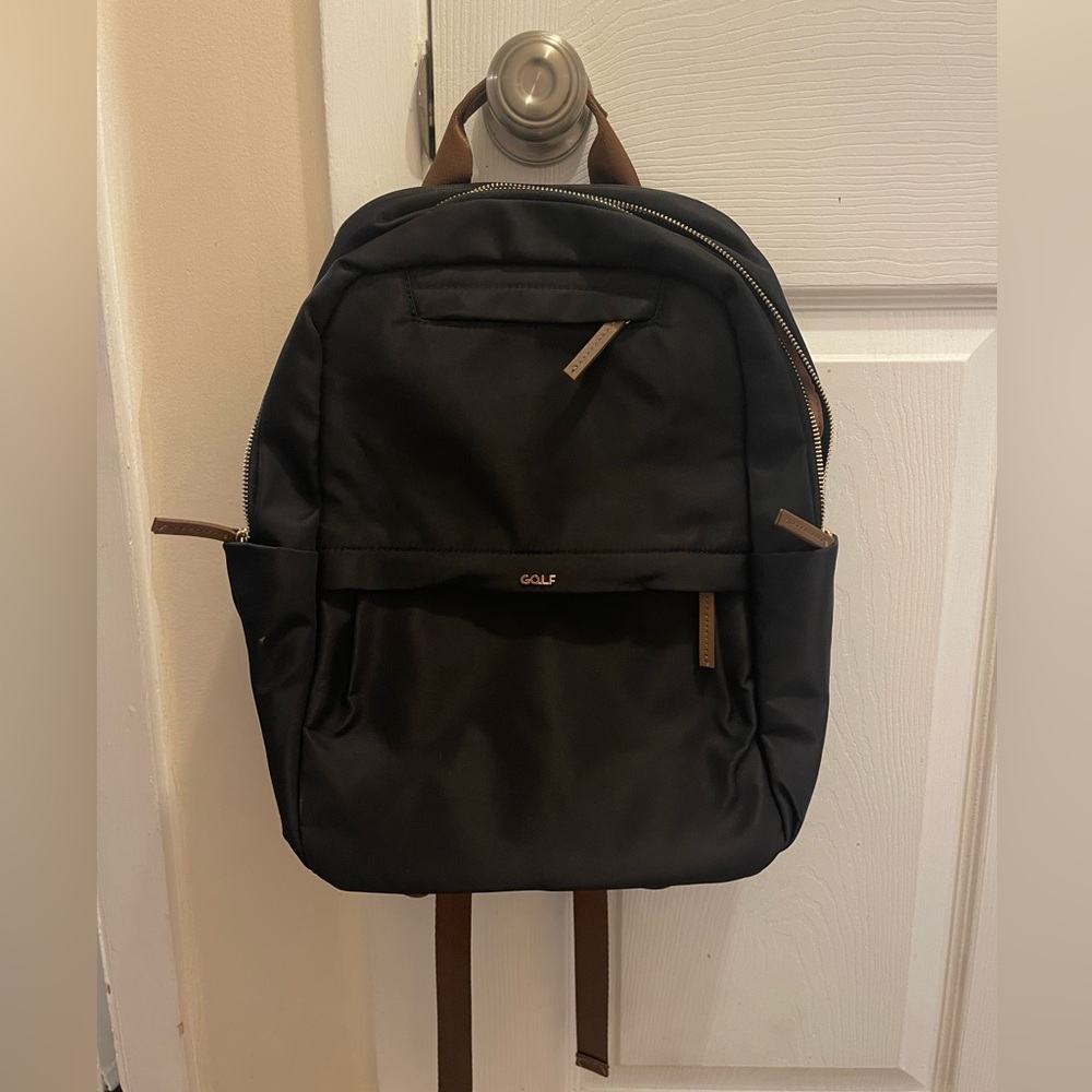 Gently used black backpack.